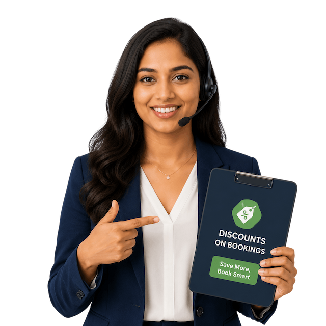 Support staff sharing attractive discounts on healthcare bookings