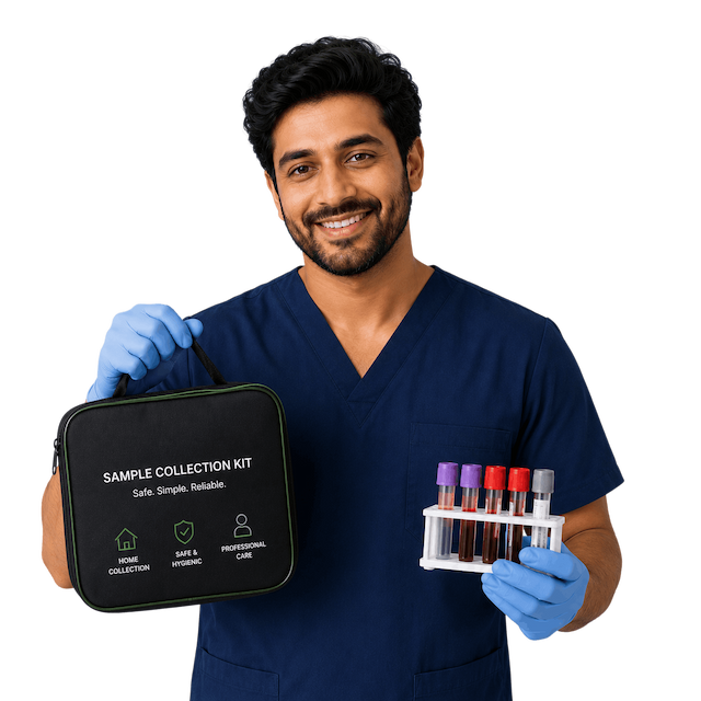 Lab tests at home with sample collection